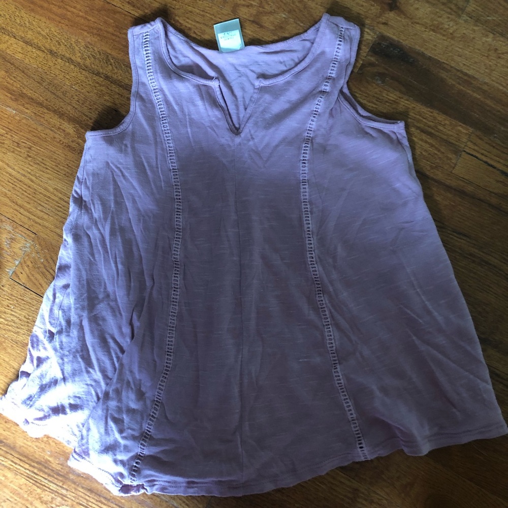 Girls’ Light Pink Flowy Tank Top
